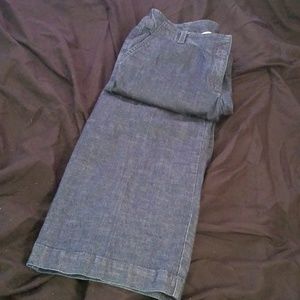 Low rise wide leg jeans